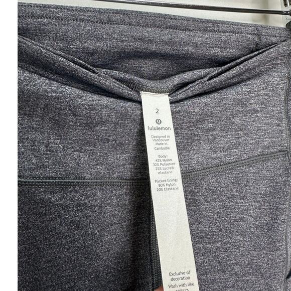 Lululemon Speed Up Tight 28" in Heathered Black | Size 2 - Picture 12 of 12